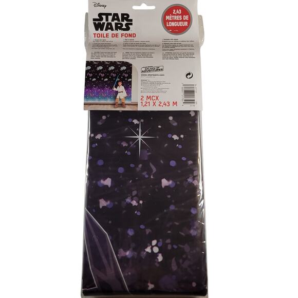 Star Wars Galaxy of Adventures 8ft Photo Backdrop Party Wall Decor Scene Setter - Picture 3 of 9